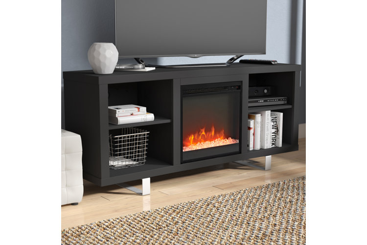 Burleigh tv deals stand with fireplace